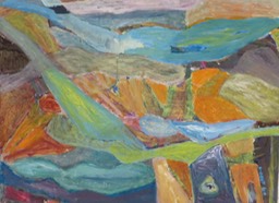15 Landschaft, 2014. Öl auf Papier  Leinwand. 29,7 x 42 cm IMG_0104
